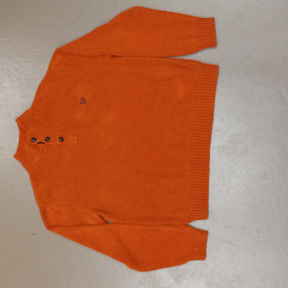 Chaps Burnt Orange 3 Button Fall Sweater